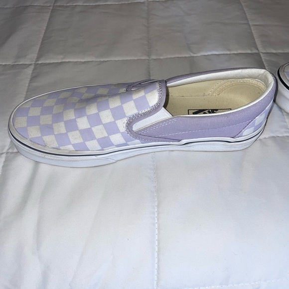 Vans Kids Slip-On Shoes - Purple Checkered - Picture 5 of 7